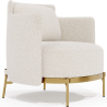 Buy Designer Armchair - Upholstered in Bouclé Fabric - Hynu White 61017 - in the EU